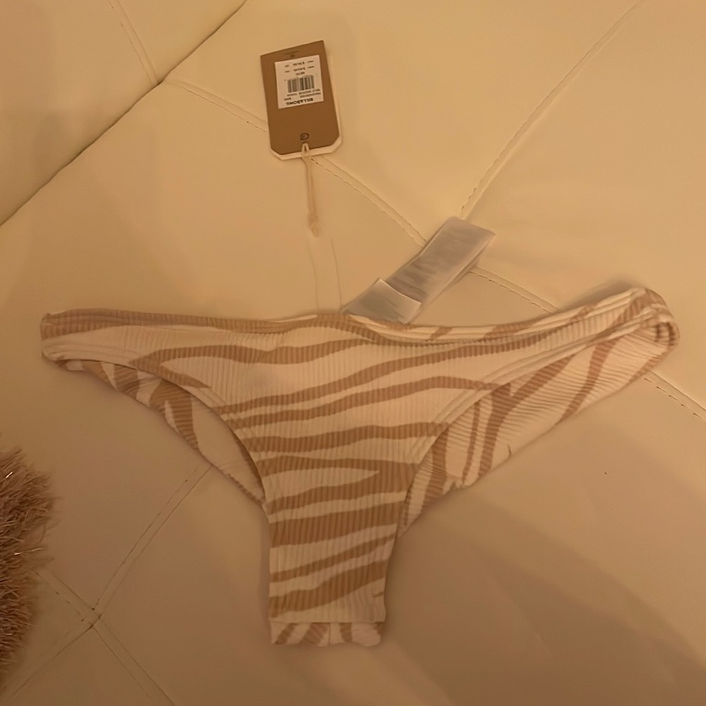 Billabong Cream and White Zebra Bottoms